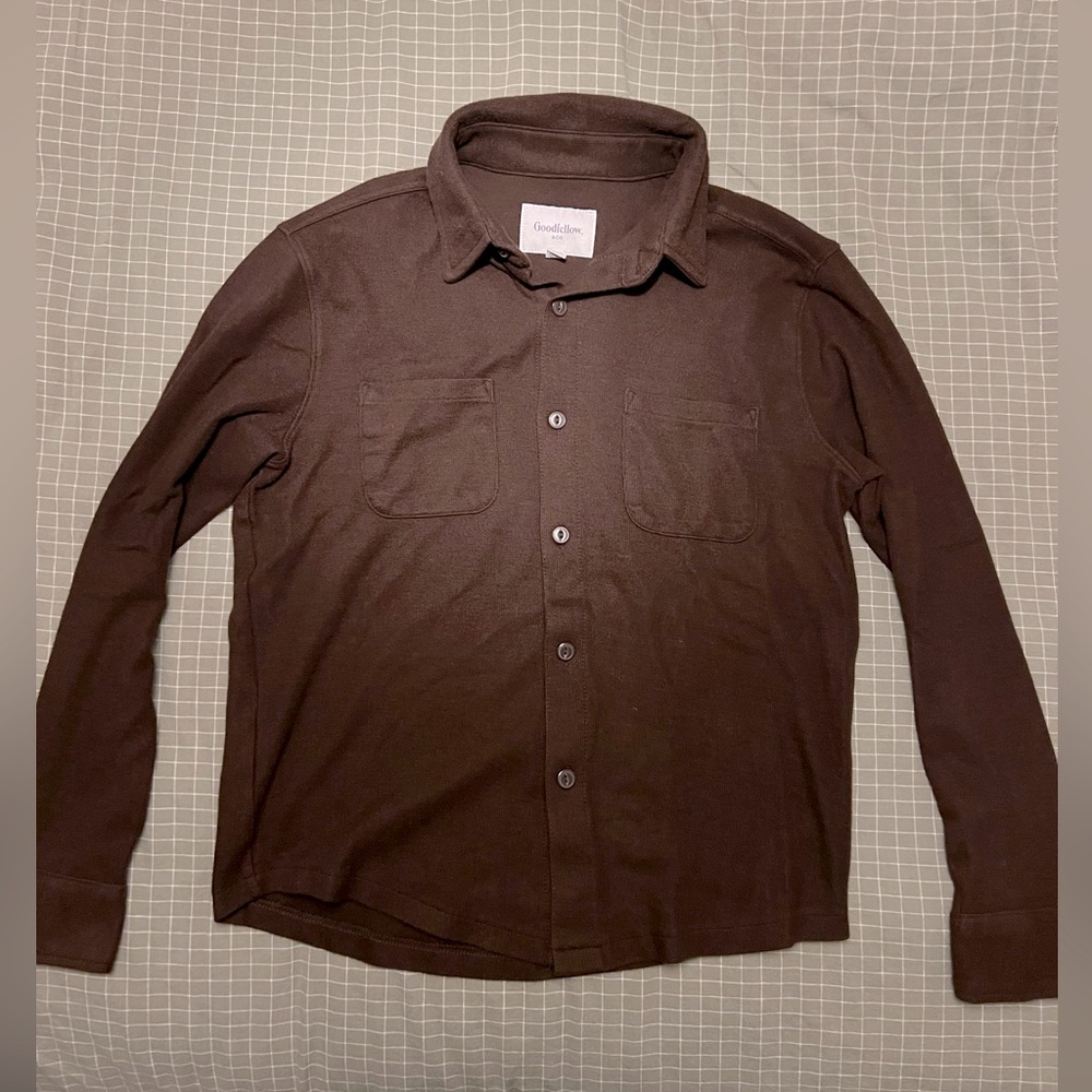 Goodfellow Cotton Sweater / Shirt Size M in Maroon